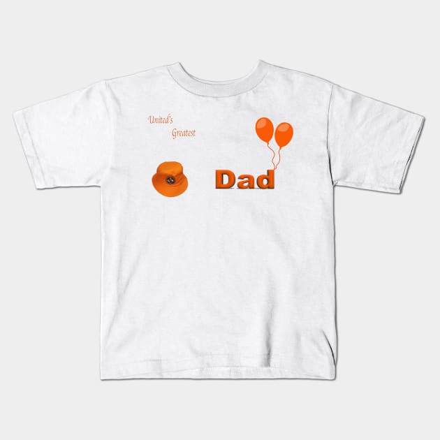 Dundee United Dad (2) Kids T-Shirt by Grant's Pics